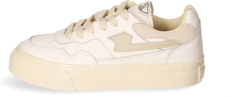 S.w.c. Stepney Workers Club Leren sneakers met rubberen zool White