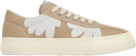 S.w.c. Stepney Workers Club Canvas Sneaker met Shroom Hands Print Beige