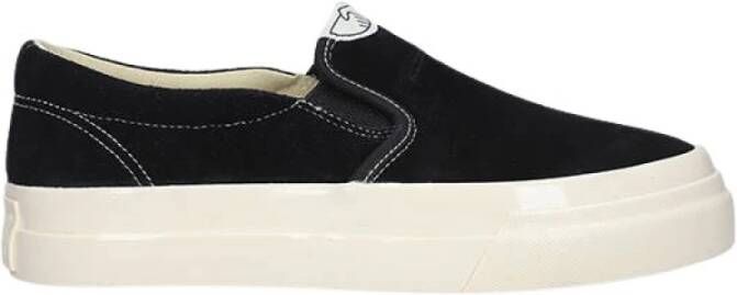 S.w.c. Stepney Workers Club Wilde Suède Sneaker met Elastische Inzetstukken Black
