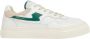 S.w.c. Stepney Workers Club Stepney Workers Club Pearl Strike Leather Sneakers White Green Beige Heren - Thumbnail 1