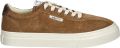S.W.C. Stepney Workers Club Bruine Suède Cup Sneakers Geo-Merged Afwerking - Bruin
