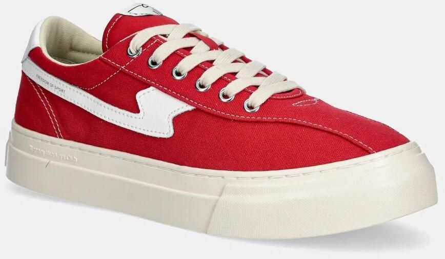 S.W.C. Stepney Workers Club Rode Canvas Sneakers Minimalistische Stijl - Foto 3