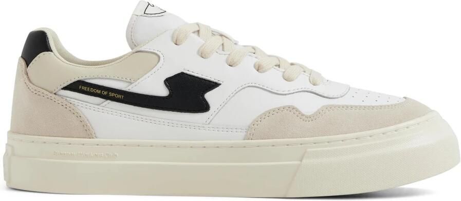 Stepney Workers Club S.W.C Pearl S-Strike Leather zwart Wit Leer Lage sneakers Unisex