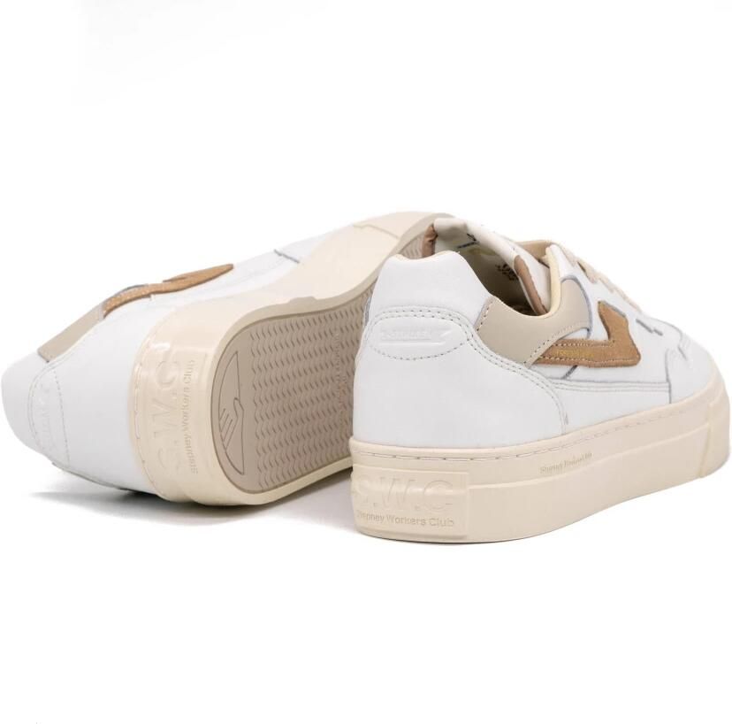 S.w.c. Stepney Workers Club Pearl S-Strike Leren Sneakers White Heren