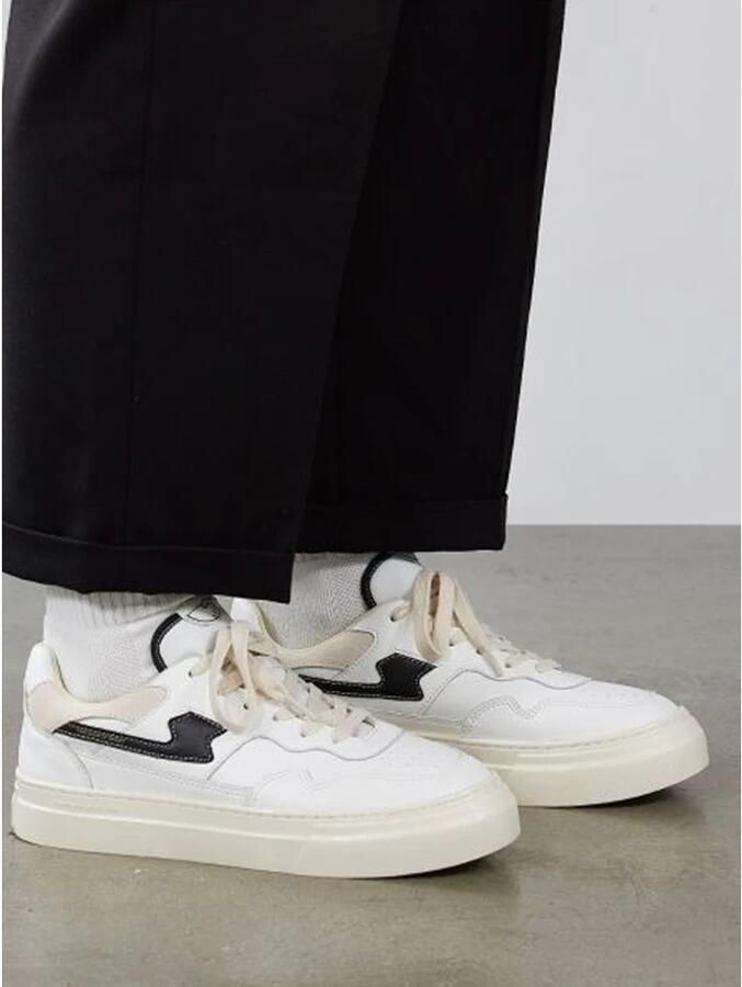S.W.C. S.W. Stepney Workers Club Pearl S-Strike Sneakers White Black Unisex - Foto 3