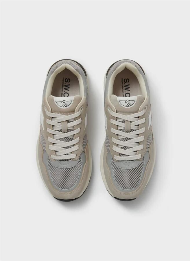Stepney Workers Club Men Amiel S-Strike Suede Mix Light Grey - Foto 3