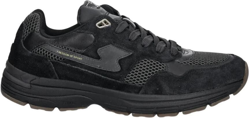 S.w.c. Stepney Workers Club Amiel S-Strike Geo-Merged Tech Black Sneakers