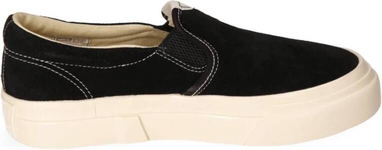 S.w.c. Stepney Workers Club Wilde Suède Sneaker met Elastische Inzetstukken Black Dames