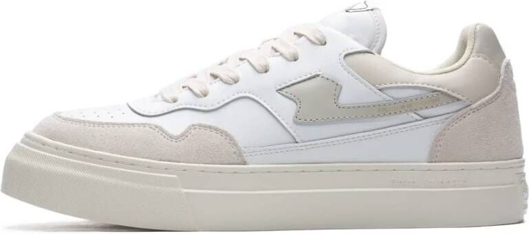 S.w.c. Stepney Workers Club Witte leren sneakers S-Strike model