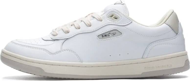 S.w.c. Stepney Workers Club Witte Putty Leren Sneakers Cupsole Ontwerp