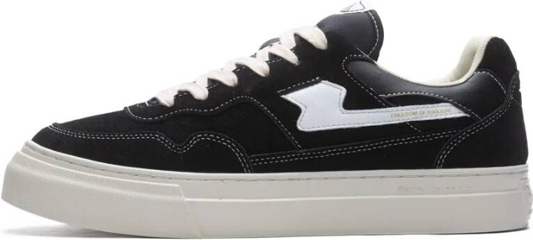S.w.c. Stepney Workers Club Zwart Wit S-Strike Suède Sneakers