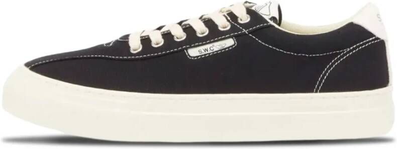 S.w.c. Stepney Workers Club Zwarte Canvas Cup Sneakers Stijlvol Ontwerp