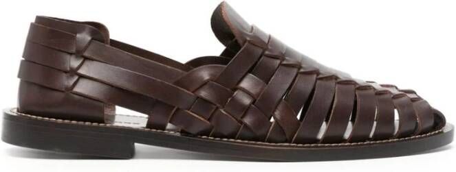 Tagliatore Flat Sandals Brown Heren