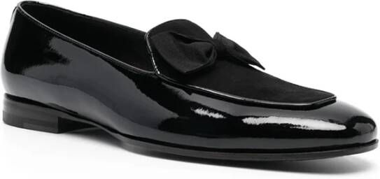 Tagliatore Loafer Lakstrik 45 Zwart Black Heren