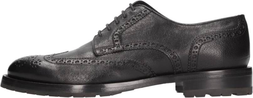 Tagliatore Platte schoenen Zwart Black Heren