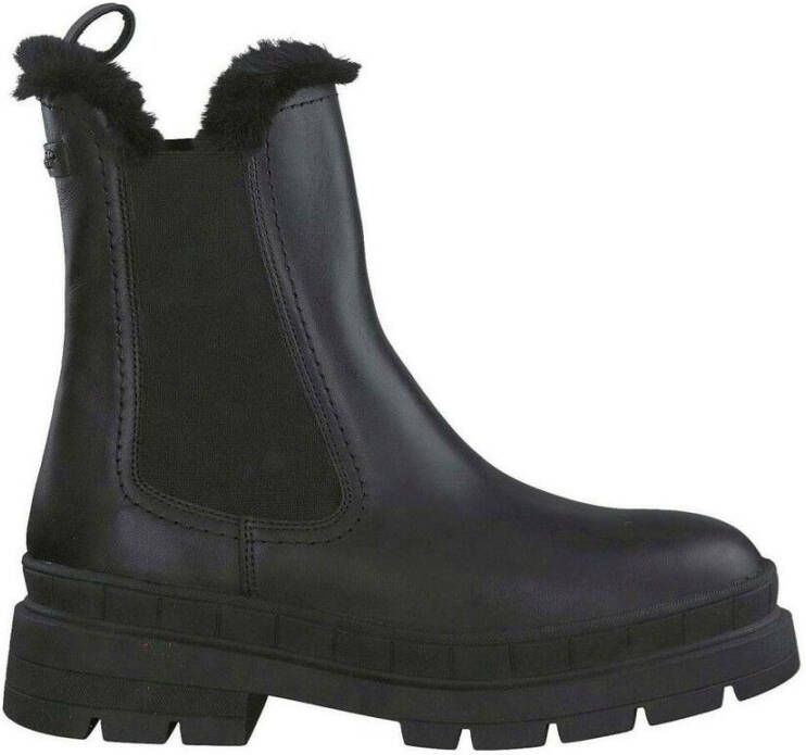 TAMARIS Leren Enkellaarsje warme voering zwart - Foto 2