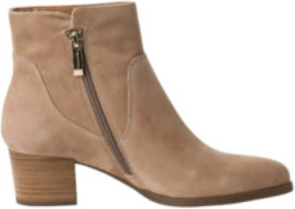 Tamaris Beige Dames Enkellaarzen Elegant Stijl
