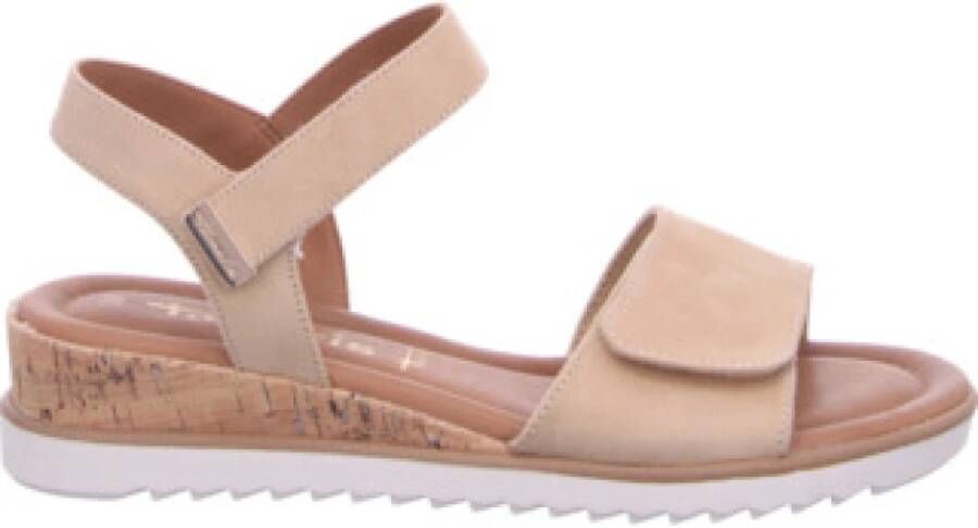 Tamaris Beige Damesandalen Stijlvol en Comfortabel