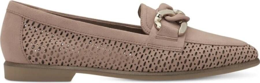 tamaris Beige Leren Loafers voor Dames Beige Dames