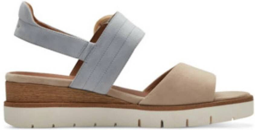 Tamaris Beige Sandalen voor Volwassenen Stijlvol en Comfortabel