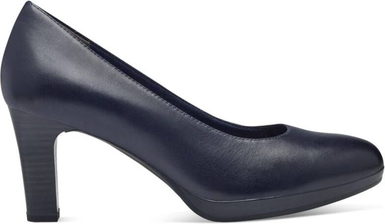 tamaris Blauwe Pumps met Blokhak en Anti-Slide Technologie Blue Dames