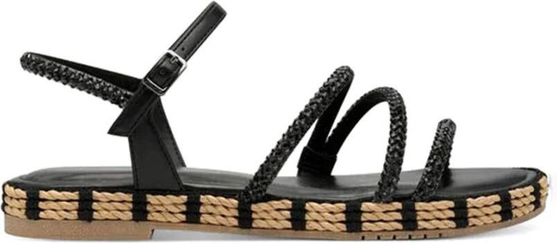 Tamaris Boho Charm Zwarte Sandalen