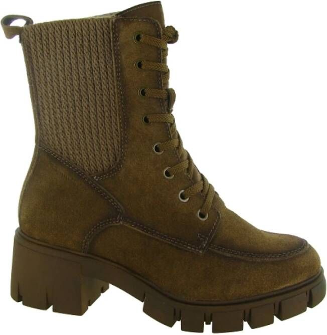 Tamaris dames leren laarzen enkellaarsjes vrouwen 1-25972-45 310 Camel M2527245 - Foto 4