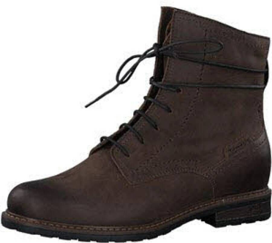 Tamaris Veterlaarsjes Blokhak veterschoenen met rits voor een gemakkelijke instap - Foto 2