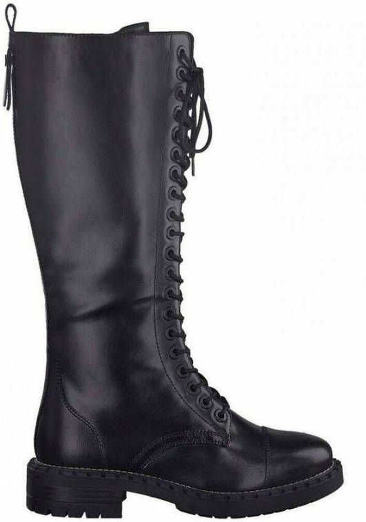 Tamaris Zwarte Leren Enkellaarzen voor Dames Zwart Dames - Foto 3