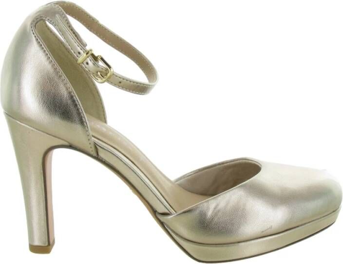 Tamaris Gouden Glitter Feest Sandalen Yellow Dames - Foto 17