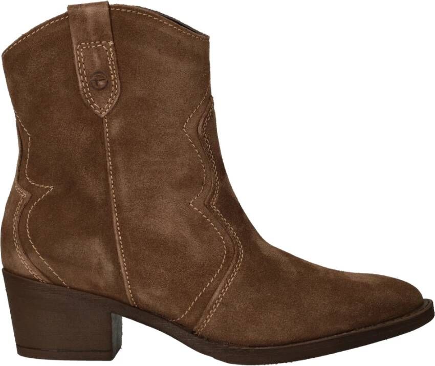 tamaris Bruine Westernlaars met 5 cm hak Brown Dames