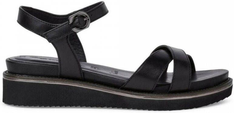 tamaris casual open sandals Zwart Dames