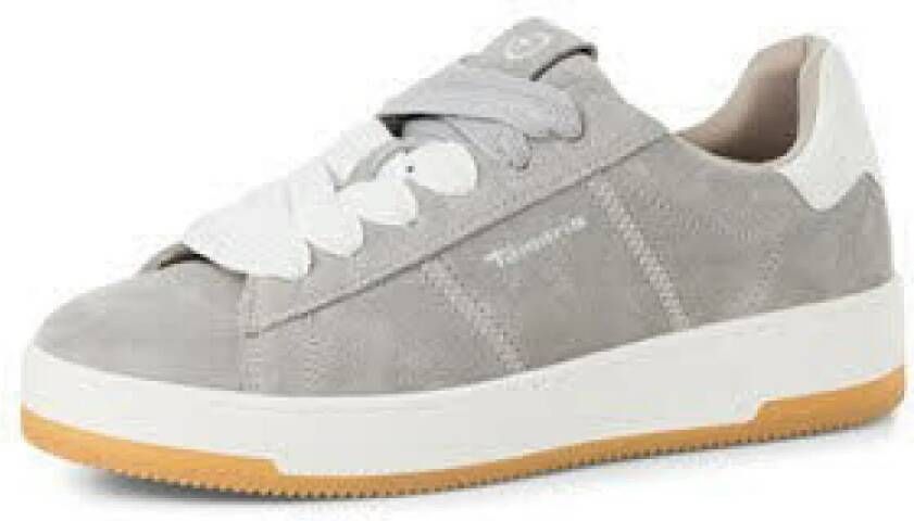 Tamaris Casual Veterschoenen in Lichtgrijs