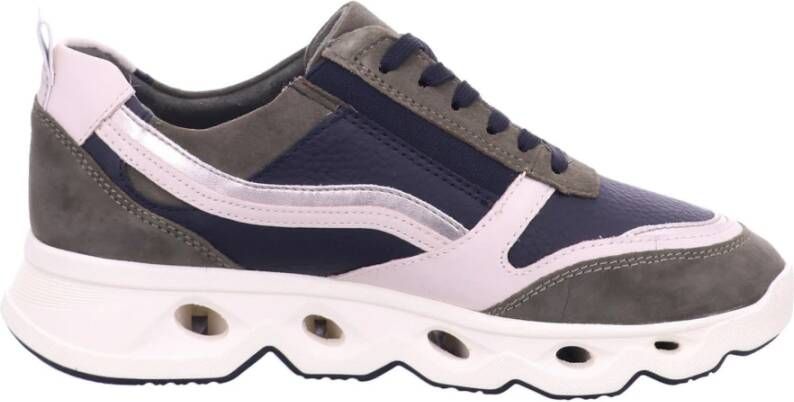 Tamaris Sneaker met uitneembare binnenzool Olijf Zwart Oudroze - Foto 3