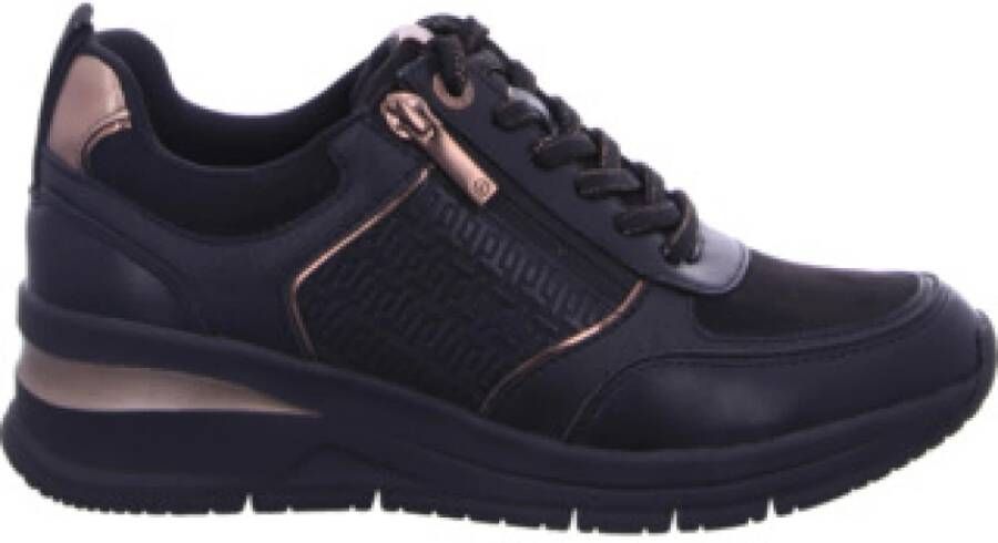 Tamaris Sneakers met sleehak vrijetijdsschoen lage schoen veterschoen met buitenrits - Foto 3