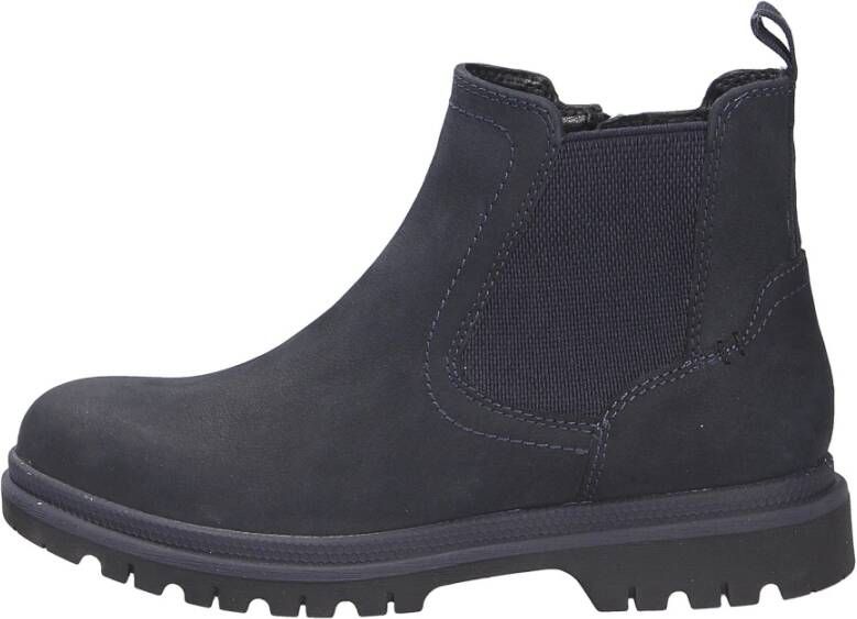 Tamaris Chelsea-boots blokhak basic laarzen enkellaarsjes met subtiele siernaden
