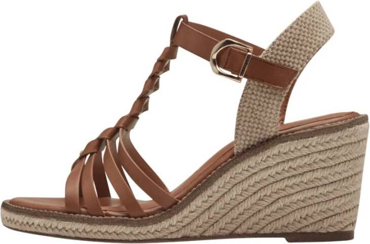 Tamaris Comfortabele sleehak sandalen met stijlvolle details Brown Dames - Foto 3