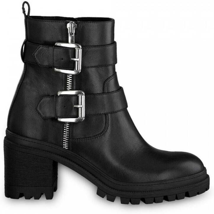 Tamaris DA Stiefel Black Heel Boots Zwart Dames - Schoenen.nl