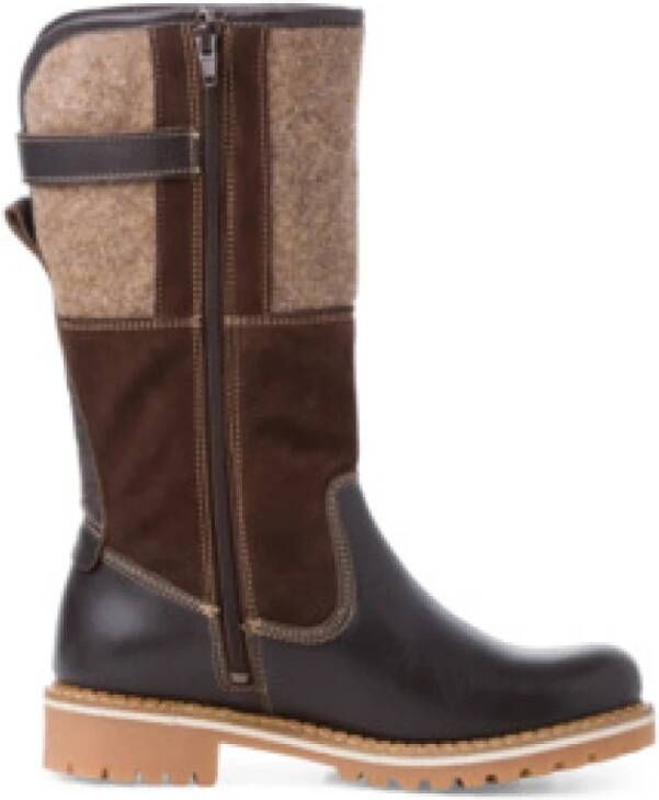 Tamaris dameslaarzen 1-26432-41 303 leer textiel gevoerd bruin - Foto 2