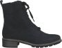 Tamaris Stijlvolle Blauwe Enkellaars met Bruine Hak Blauw Dames - Thumbnail 3