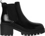 Tamaris dames chelsea boot leren laarzen enkellaars vrouwen leer M2545941 zwart - Thumbnail 2