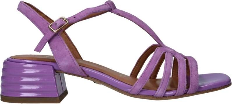 tamaris Elegante paarse sandalette met trendy hak Purple Dames