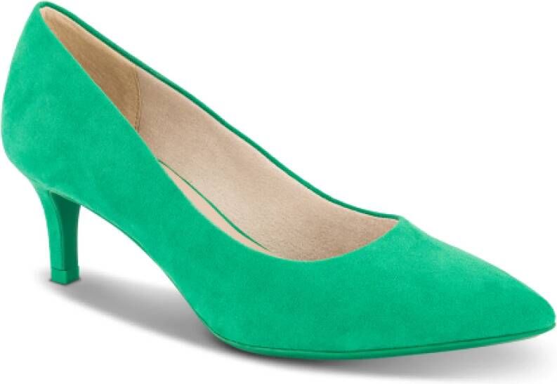 Tamaris Elegante Pumps met Puntige Neus Green Dames