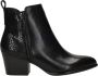 Tamaris Elegante Zwarte Dierenprint Enkellaars Black Dames - Thumbnail 3