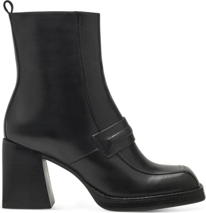 Tamaris Elegante Zwarte Enkellaarsjes Black Dames