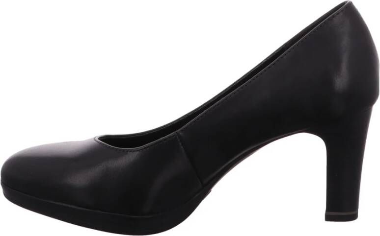 Tamaris Elegante Zwarte Leren Pumps