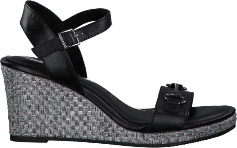 Tamaris Flat Sandals Black Dames