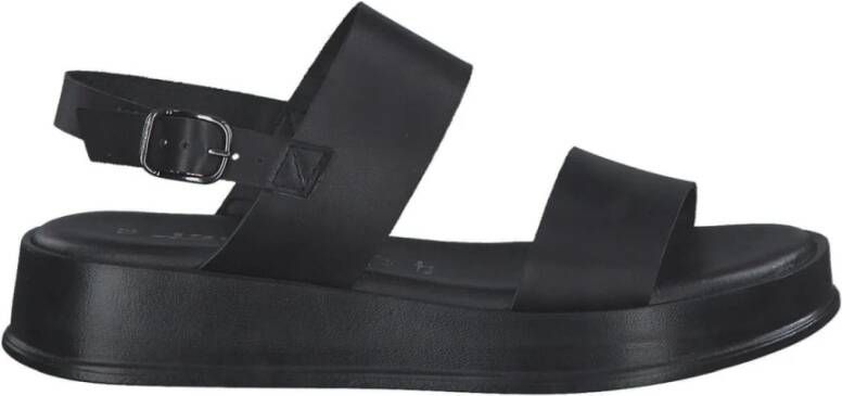 tamaris Flat Sandals Zwart Dames