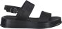 Tamaris Flat Sandals Zwart Dames - Thumbnail 2