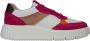 Tamaris Gestreepte Platform Sneakers in Roze Oranje Multicolor Dames - Thumbnail 2